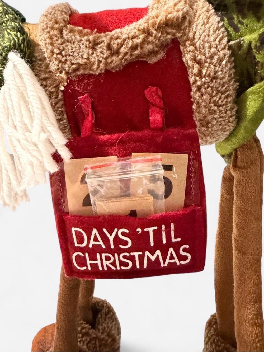 Countdown Standing 18" Reindeer Moose Christmas Lanky Legs Holiday Plush Decor - Picture 6 of 8